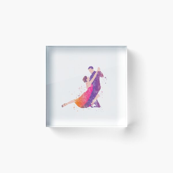Item preview, Dancers Tango Ballroom Flamenco Dancing Distressed Splatter Art designed and sold by EyeLuminous.