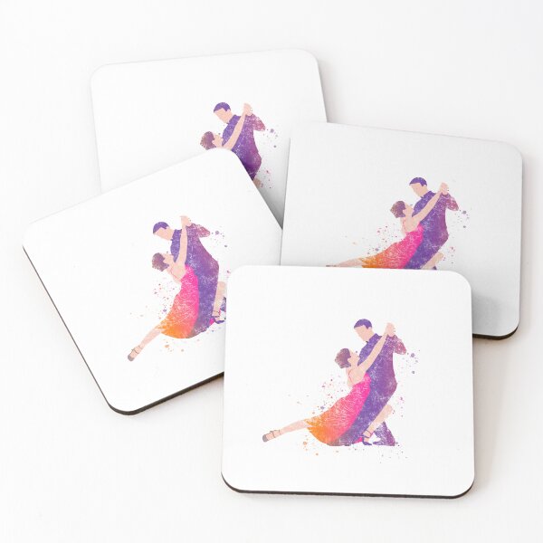 Item preview, Dancers Tango Ballroom Flamenco Dancing Distressed Splatter Art designed and sold by EyeLuminous.