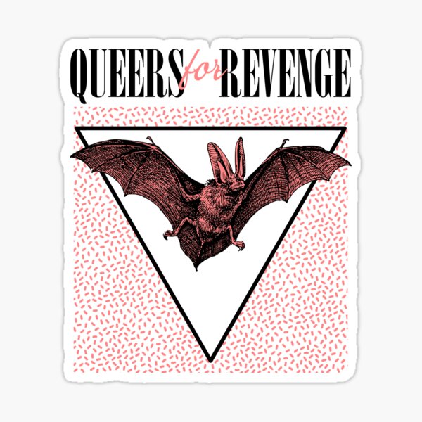 Queers for Revenge - 80s bat Sticker