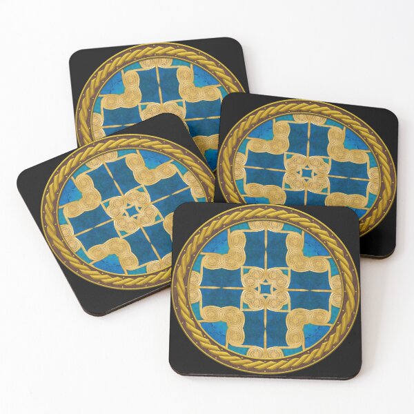 Item preview, Kaleidoscope New Kingdom Geometric Tile in Celtic Circle Frame 6 designed and sold by Swabcraft.