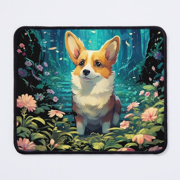 Item preview, Corgi in Enchanted Forest designed and sold by NianderQuinn.