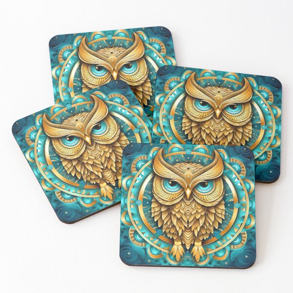 Item preview, Gold Owl Mandala 3  designed and sold by mark ashkenazi.