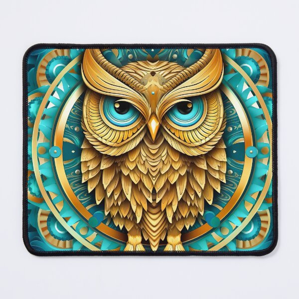 Item preview, Gold Owl Mandala 3 designed and sold by mark ashkenazi.