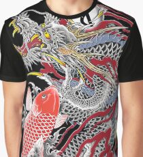 Dragon and Koi Yakuza Graphic T-Shirt