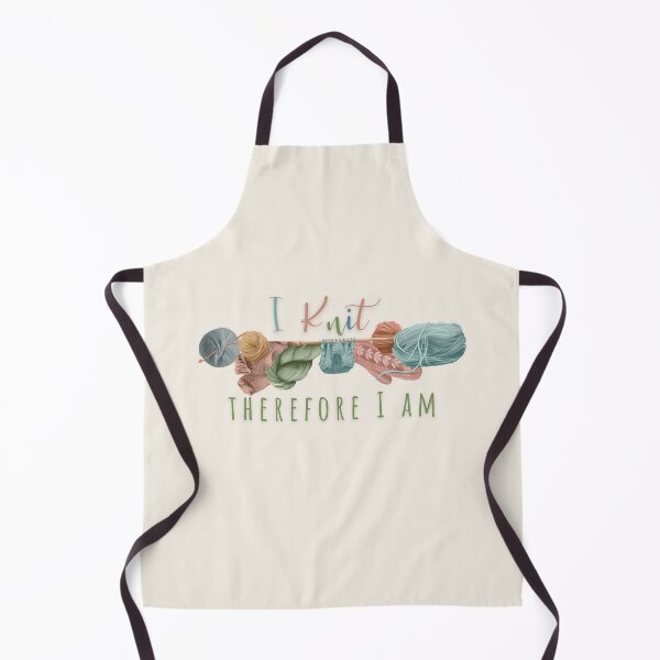 Item preview, I Knit, Therefore I am designed and sold by aliveinmiddle.