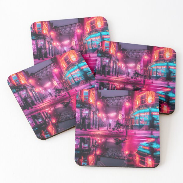 Item preview, Vibrant Cyber Cityscape Jigsaw Puzzle designed and sold by BoneArt.