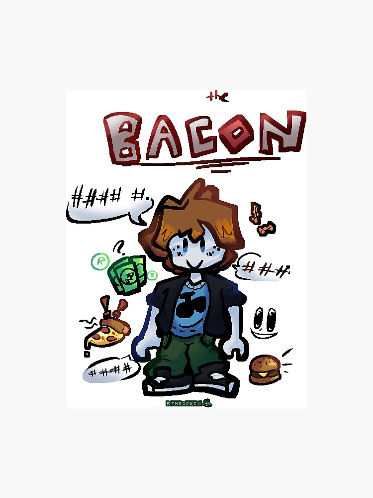 Bacon boy on roblox, my art book