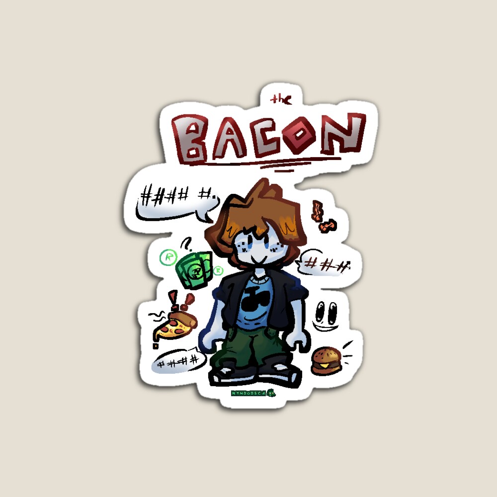 a distorted bacon hair | Sticker