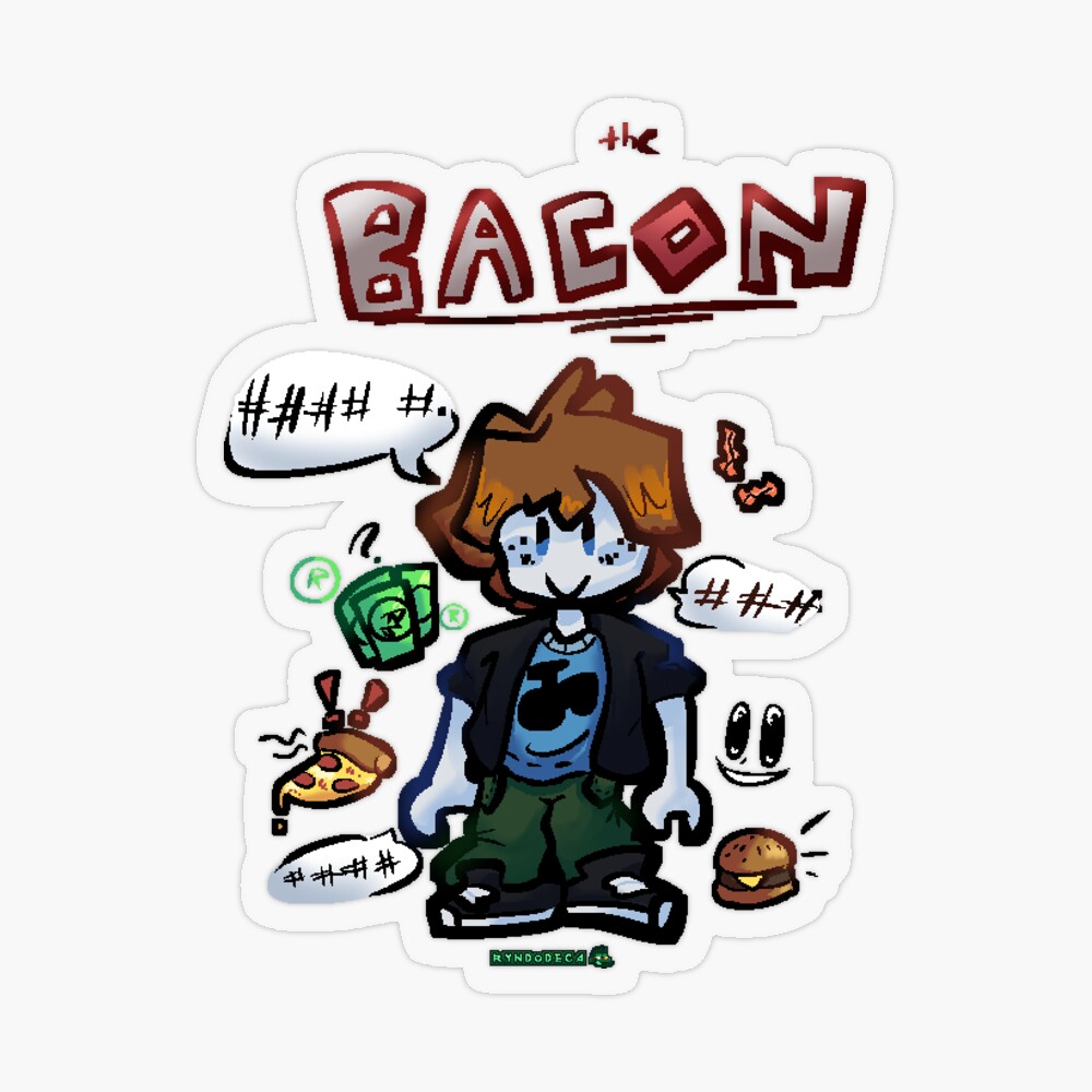 The Bacon Sticker for Sale by ryndodeca