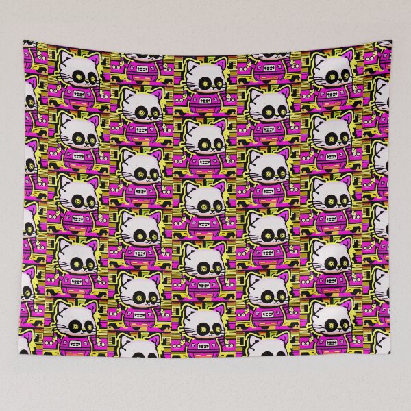 Item preview, Cartoon Kitty, Comic Cat, Vibrant, Gift, Cute, Tween, Anime, Neon designed and sold by Anticulture.