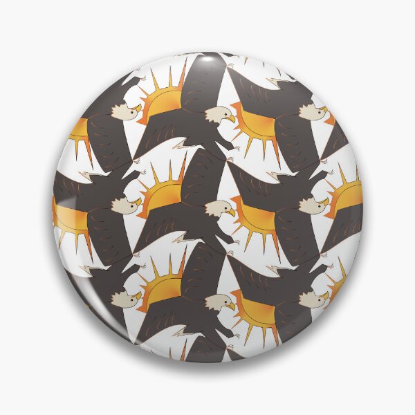 Item preview, The Majestic Eagle and the Radiant Sun Surface Design designed and sold by fraga-ro.