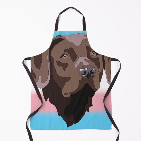 Aperçu de l'œuvre Transgender pride chocolate lab créée et vendue par LeahcarsArt.