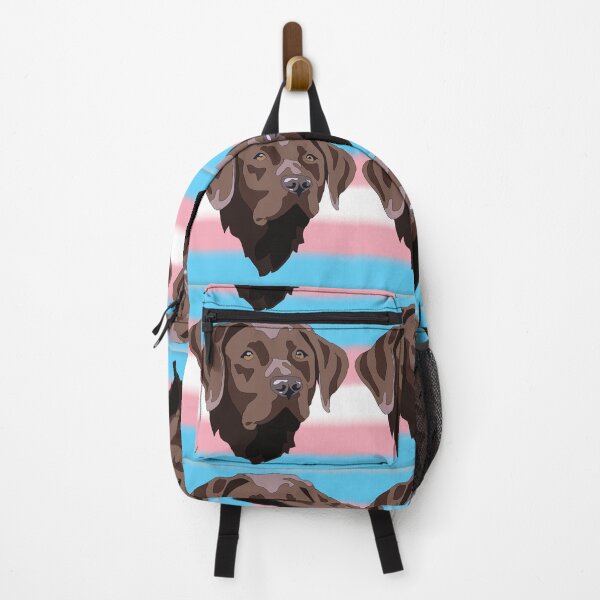 Item preview, Transgender pride chocolate lab designed and sold by LeahcarsArt.