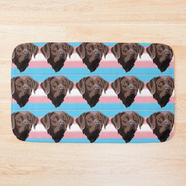Item preview, Transgender pride chocolate lab designed and sold by LeahcarsArt.