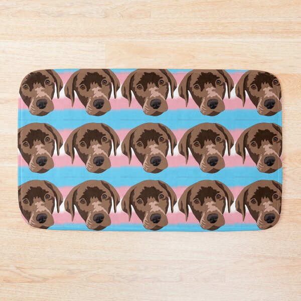 Item preview, Copy of Transgender pride chocolate lab designed and sold by LeahcarsArt.