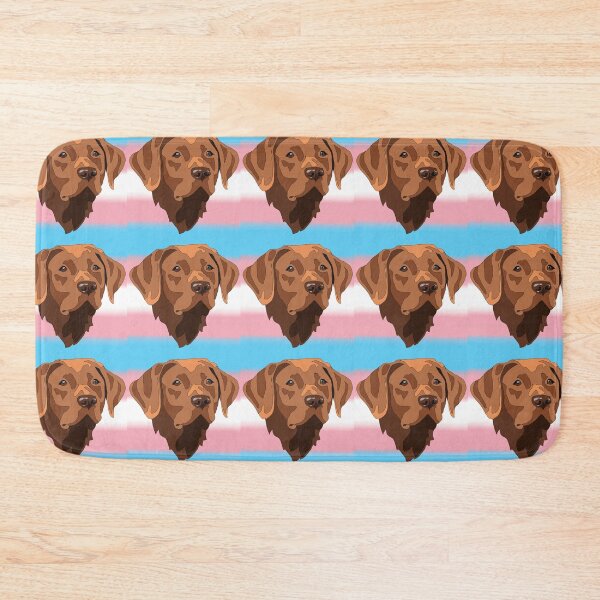 Item preview, Transgender pride red lab designed and sold by LeahcarsArt.