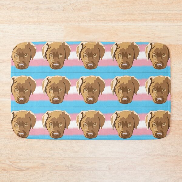 Item preview, Transgender pride yellow lab designed and sold by LeahcarsArt.