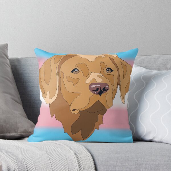 Aperçu de l'œuvre Copy of Transgender pride yellow lab créée et vendue par LeahcarsArt.