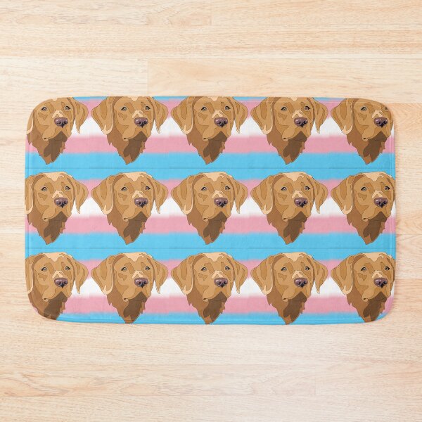 Item preview, Copy of Transgender pride yellow lab designed and sold by LeahcarsArt.