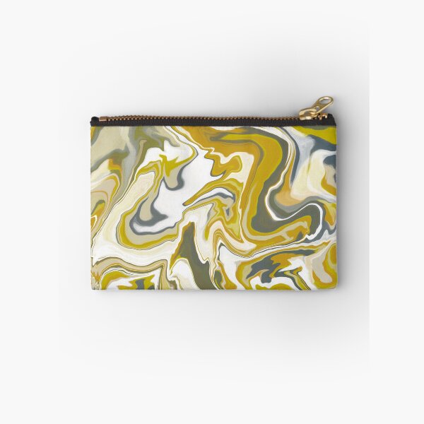 Item preview, Yellow and Grey Liquid Abstract designed and sold by KaroLeenaDesign.