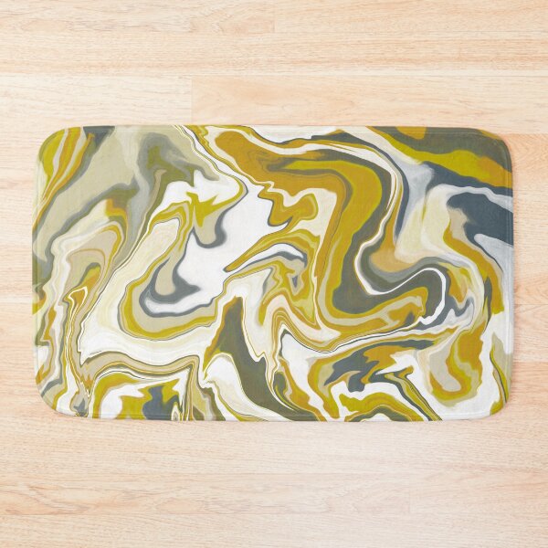 Item preview, Yellow and Grey Liquid Abstract designed and sold by KaroLeenaDesign.