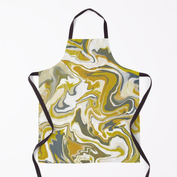 Item preview, Yellow and Grey Liquid Abstract designed and sold by KaroLeenaDesign.