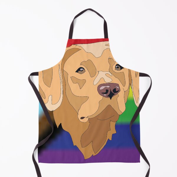 Aperçu de l'œuvre Progress pride yellow lab créée et vendue par LeahcarsArt.