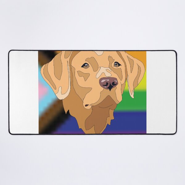 Artikelvorschau, Progress pride yellow  lab entworfen und verkauft von LeahcarsArt.