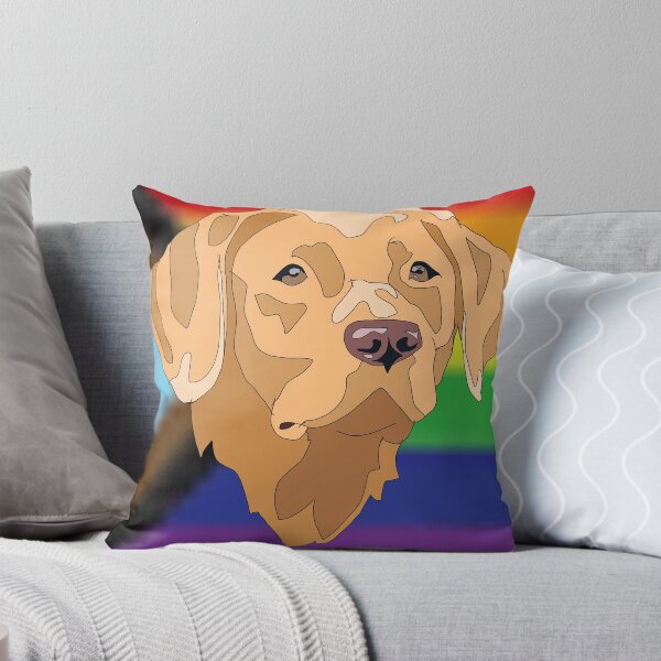 Aperçu de l'œuvre Progress pride yellow lab créée et vendue par LeahcarsArt.