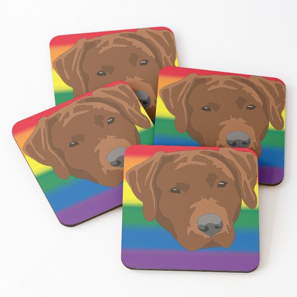 Item preview, Copy of Rainbow  pride red lab designed and sold by LeahcarsArt.