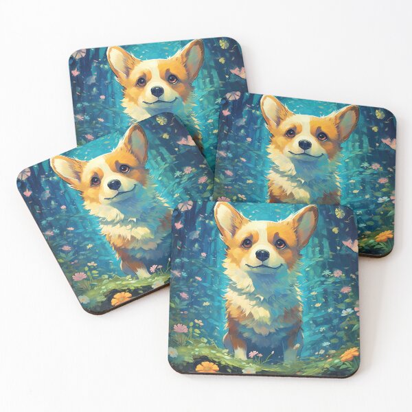 Item preview, Corgi in Magic Forest designed and sold by NianderQuinn.