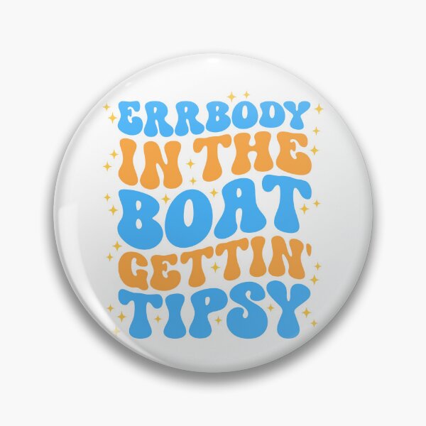 Item preview, Errbody In The Boat Gettin' Tipsy Trendy Retro Groovy Wavy Stacked designed and sold by Happiness Shop.