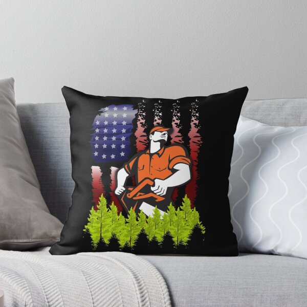 Item preview, USA Flag arborist / Logger / Funny Chainsaw / Arborist designed and sold by Tee Hub.