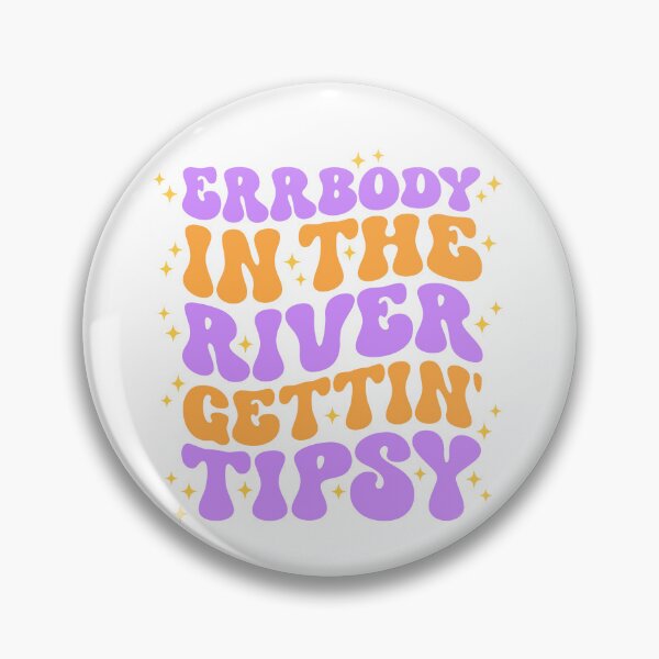 Item preview, Errbody In The River Gettin' Tipsy Trendy Retro Groovy Wavy Stacked designed and sold by Happiness Shop.