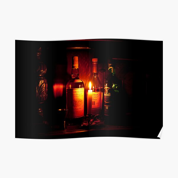 Whisky & Candle Just Glow Together Poster