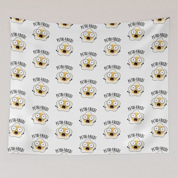 Item preview, Petri-fried Funny Fried Eggs Pun  designed and sold by punnybone.