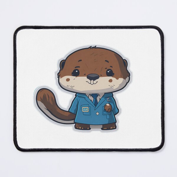 Item preview, Cute Adorable Doctoc Chibi Otter designed and sold by ChibiArtline.