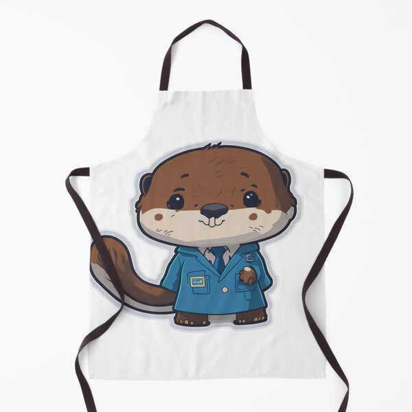 Item preview, Cute Adorable Doctoc Chibi Otter designed and sold by ChibiArtline.