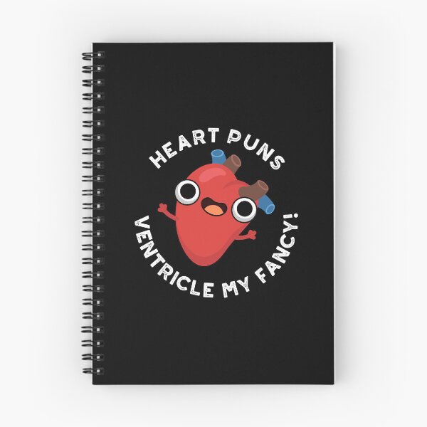 Item preview, Heart Puns Ventricle My Fancy Funny Anatomy Puns (Dark BG) designed and sold by punnybone.