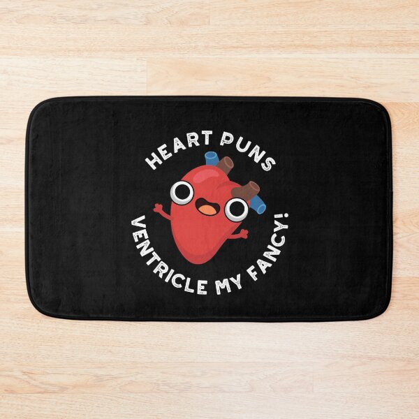 Item preview, Heart Puns Ventricle My Fancy Funny Anatomy Puns (Dark BG) designed and sold by punnybone.