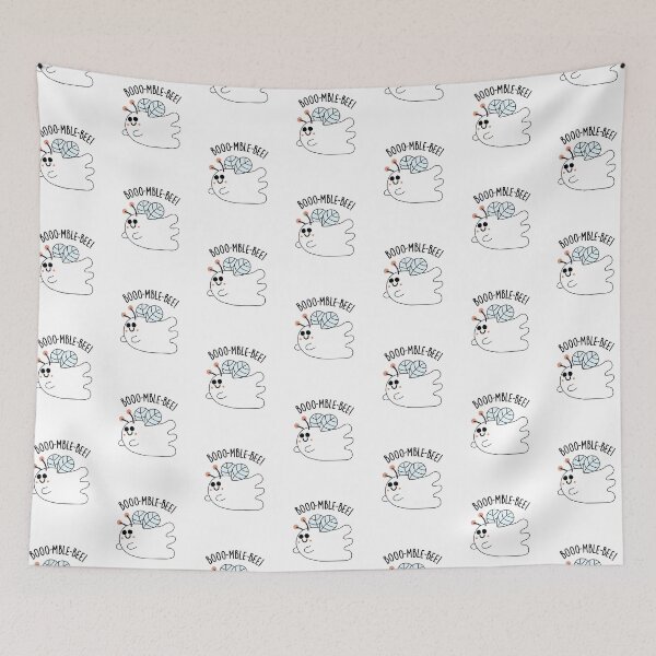 Item preview, Booo-mble Bee Funny Ghost Bee Puns  designed and sold by punnybone.