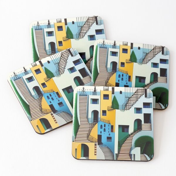 Item preview, Cool Multistorey Maze Home Colourful Retro Design Abstract designed and sold by Michael Voyler.