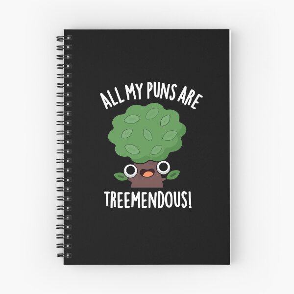 Item preview, All My Puns Are Tree-mendous Funny Tree Puns (Dark BG) designed and sold by punnybone.