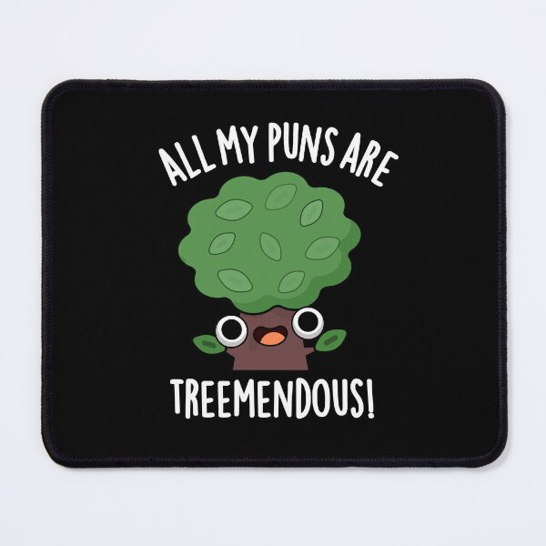 Item preview, All My Puns Are Tree-mendous Funny Tree Puns (Dark BG) designed and sold by punnybone.
