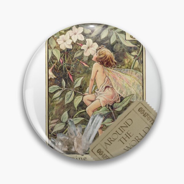 Item preview, cottagecore vintage flower fairy crystal ticket stub designed and sold by lunellalilly.