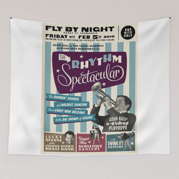 Item preview, music vintage concert poster design designed and sold by cynthiaPearson.