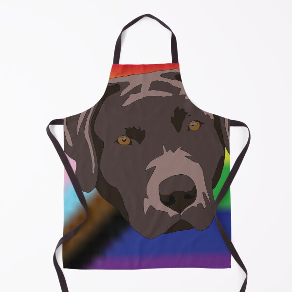 Aperçu de l'œuvre Progress pride chocolate lab créée et vendue par LeahcarsArt.