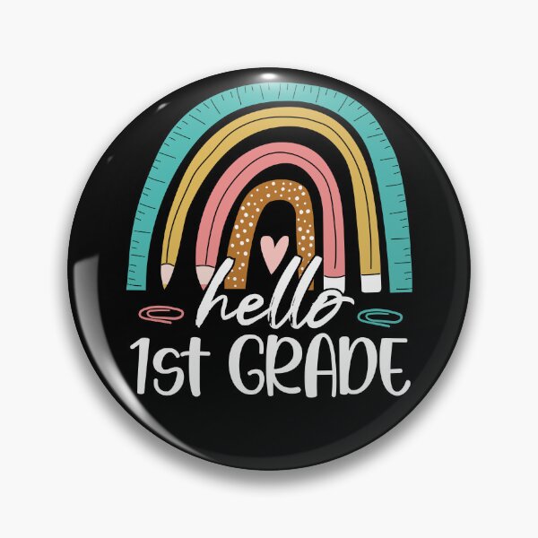 Item preview, Hello 1st Grade Rainbow First Grade Teacher Student  designed and sold by Get A Wear  Shop.