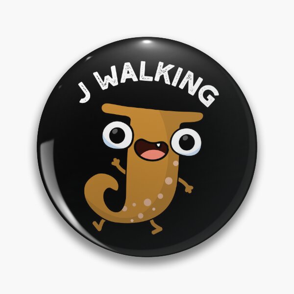 Item preview, J Walking Funny Alphabet Puns (Dark BG) designed and sold by punnybone.