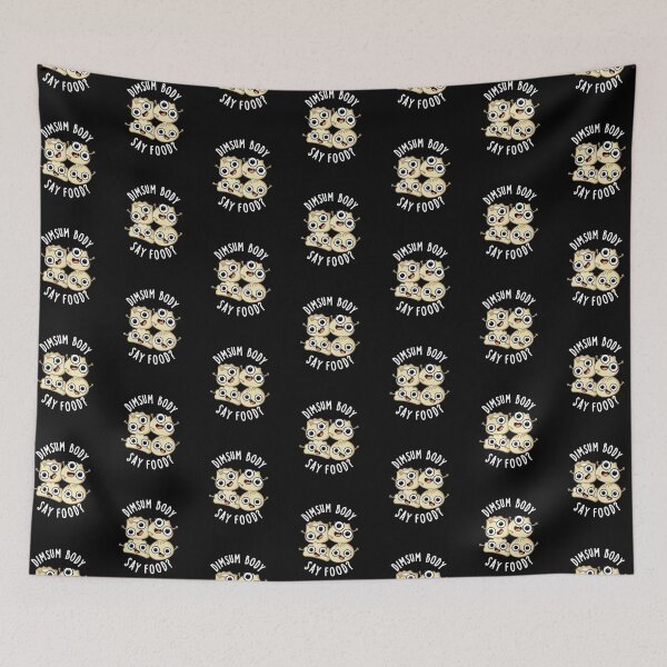 Item preview, Dimsum Body Say Food Funny Dimsum Puns (Dark BG) designed and sold by punnybone.